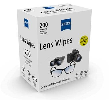 Zeiss Lens Wipes 200 Indiviually Wrapped