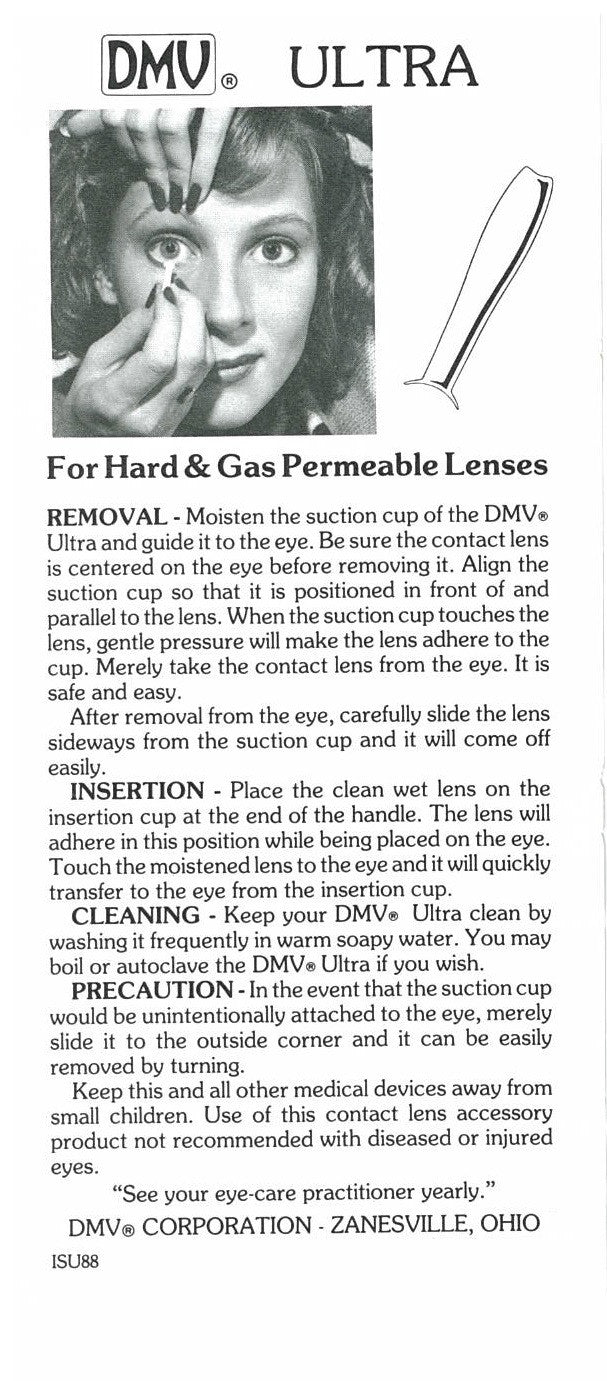 DMV Ultra and DMV 45 Contact Lens Removers