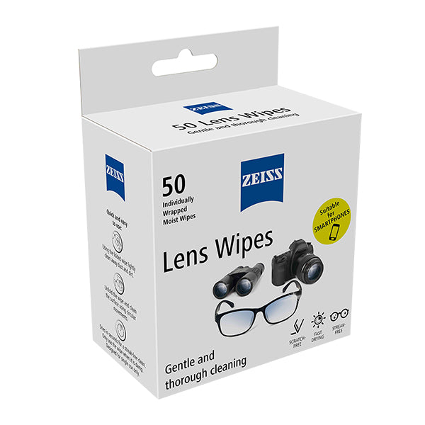 Zeiss Lens Wipes - 50 Individually wrapped