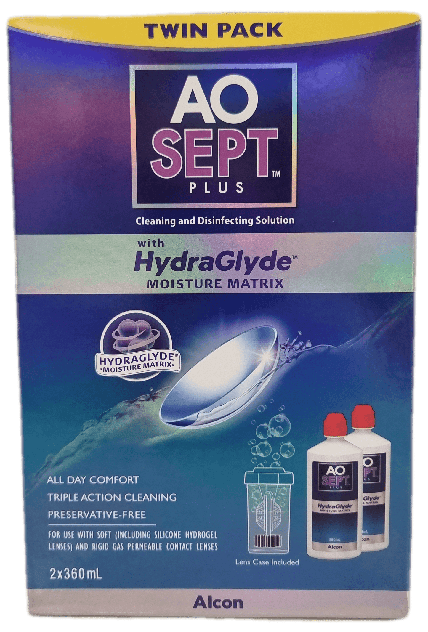 AO Sept Plus with HydraGlyde - Twin Pack