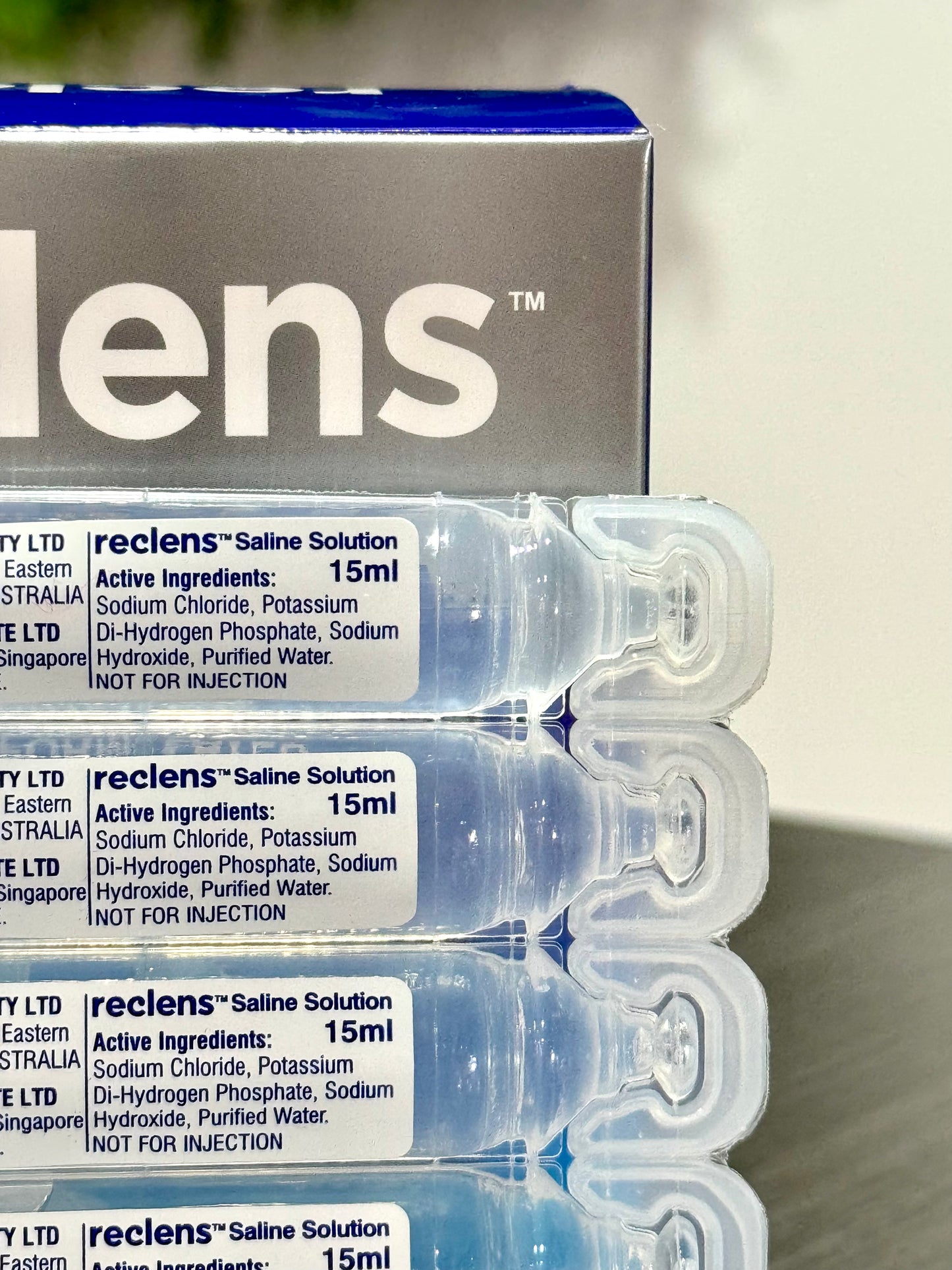 Reclens Non-Preserve Saline - Single Use