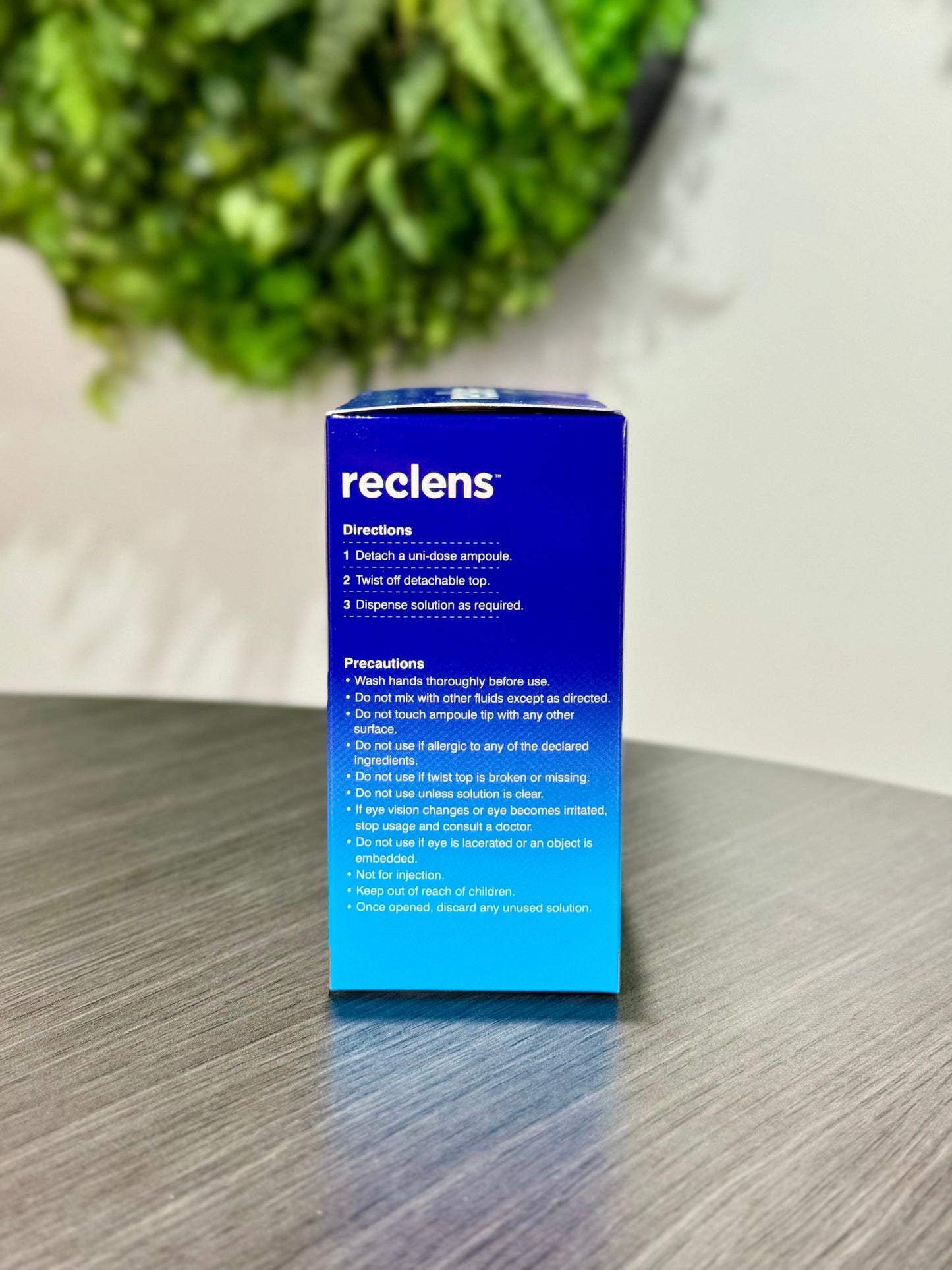 Reclens Non-Preserve Saline - Single Use
