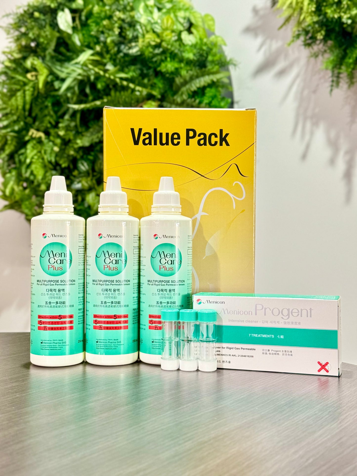 Menicon Menicare Plus and Progent - Value Pack