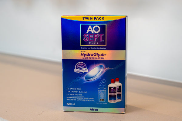 AO Sept HydraGlyde Cleaning & Disinfecting Solution - Twin Pack