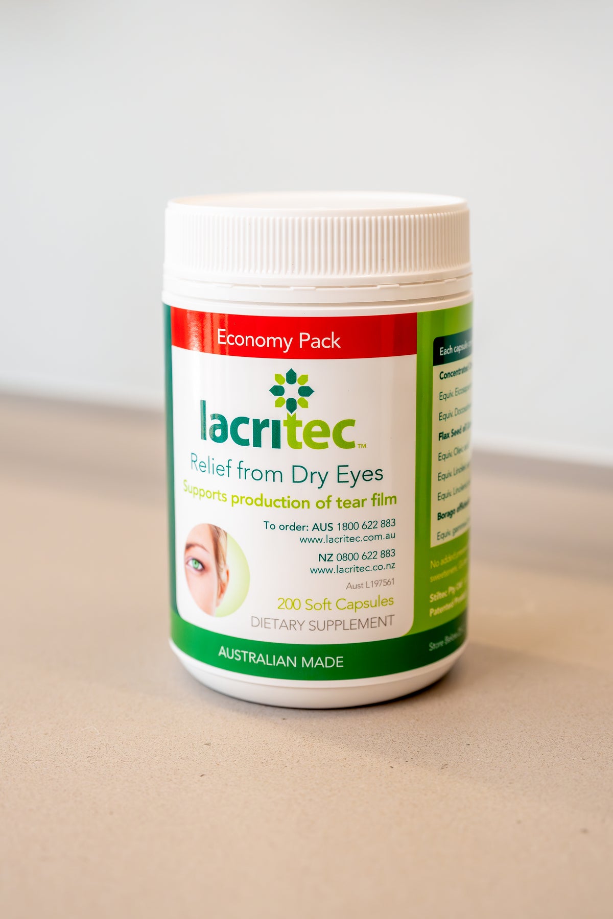 LACRITEC Dry Eye Supplement - Economy Pack
