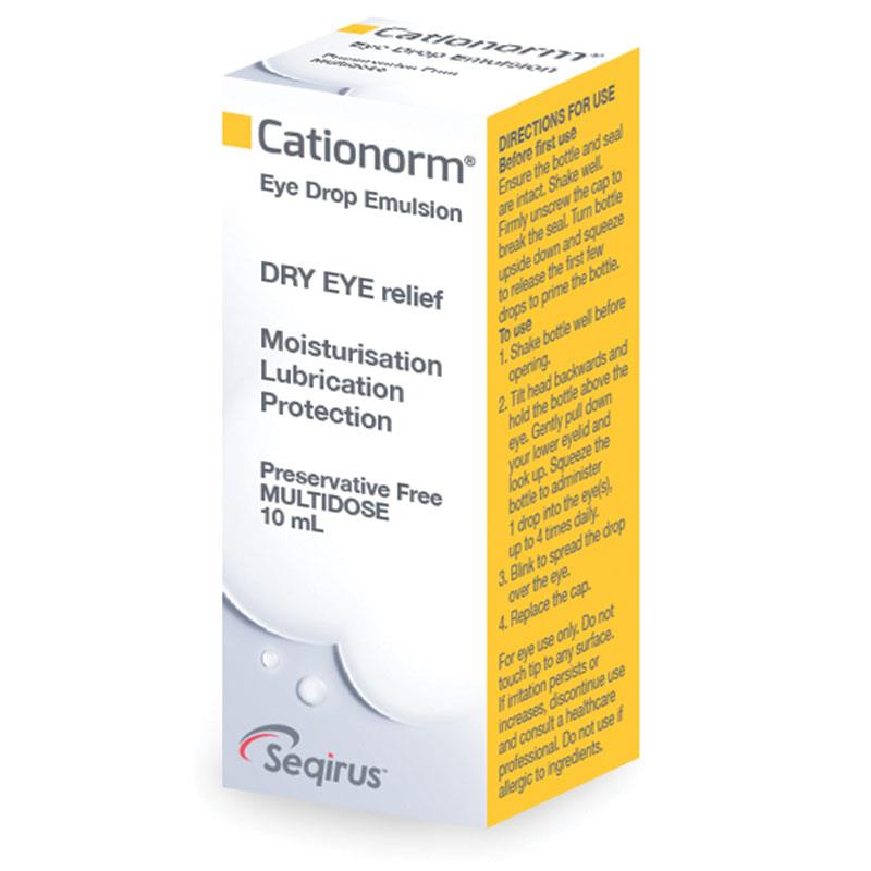 Cationorm Lubricating Eye Drops – Multidose Bottle